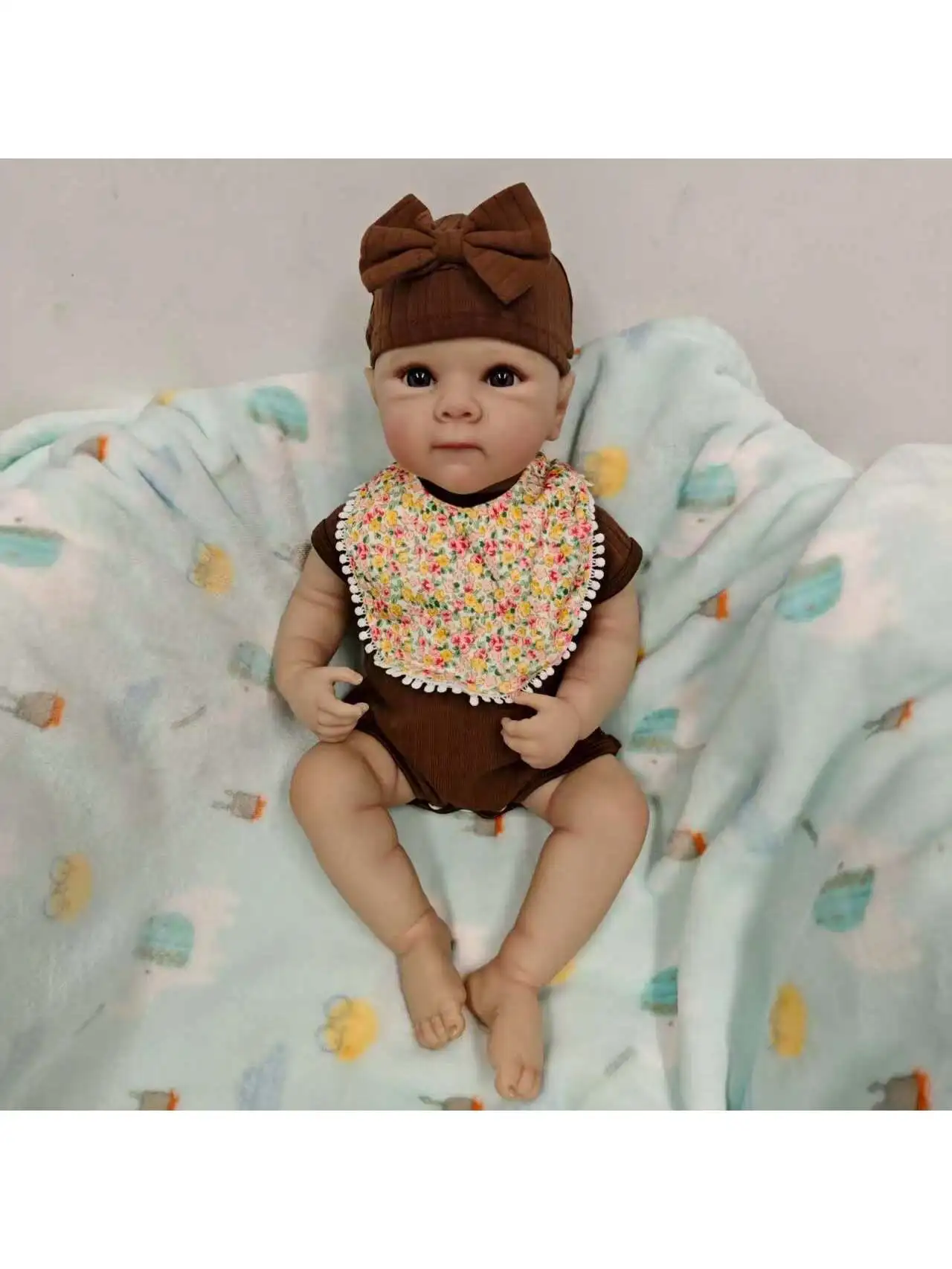 

Lifelike Reborn Baby Dolls- 19Inch Cute Soft Vinyl Realistic Baby Doll,Poseable Real Life Baby Dolls（ONLY DOLL/NO ACCESSORES)