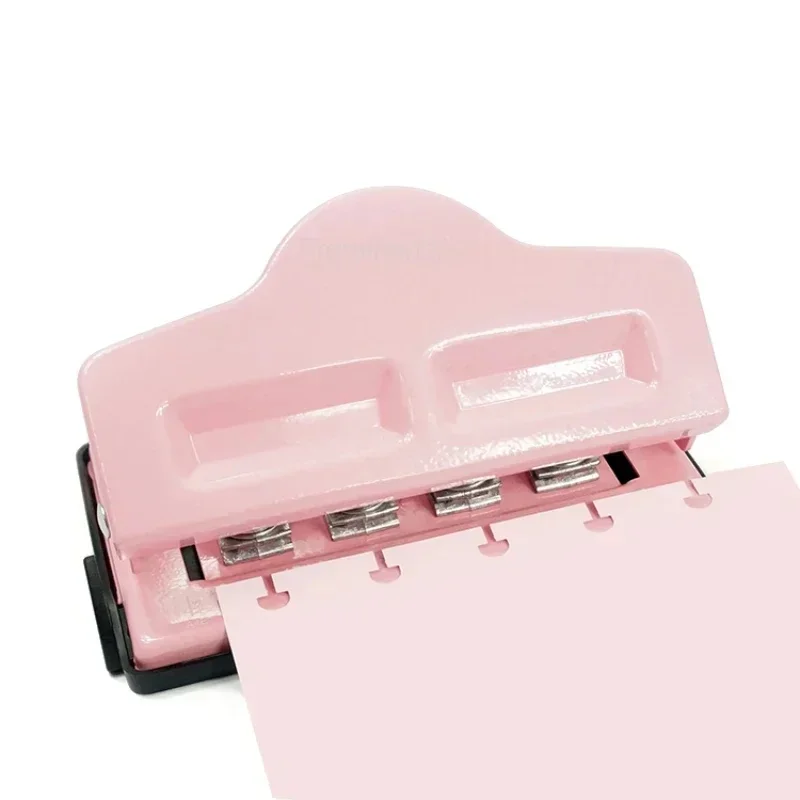 Fromthenon 4 Hole kreatywny grzyb Hole Puncher Disc Ring Binding Cutter t-type dziurkacz do papieru Craft narzędzie do majsterkowania biura biurowe — zdjęcie produktu 7