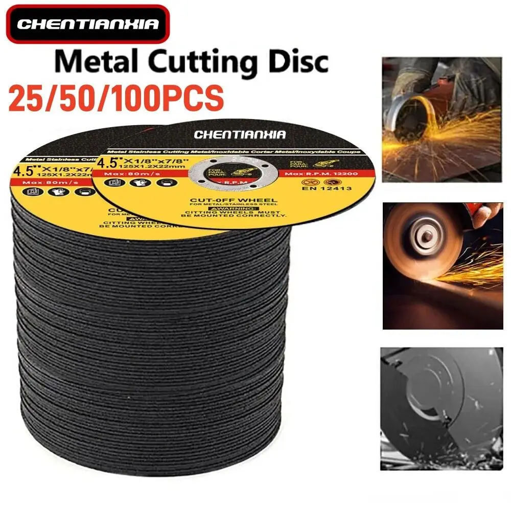 50 discos de metal ultrafinos de 1 mm de grosor, de acero y acero inoxidable, con orificios de corte para amoladoras