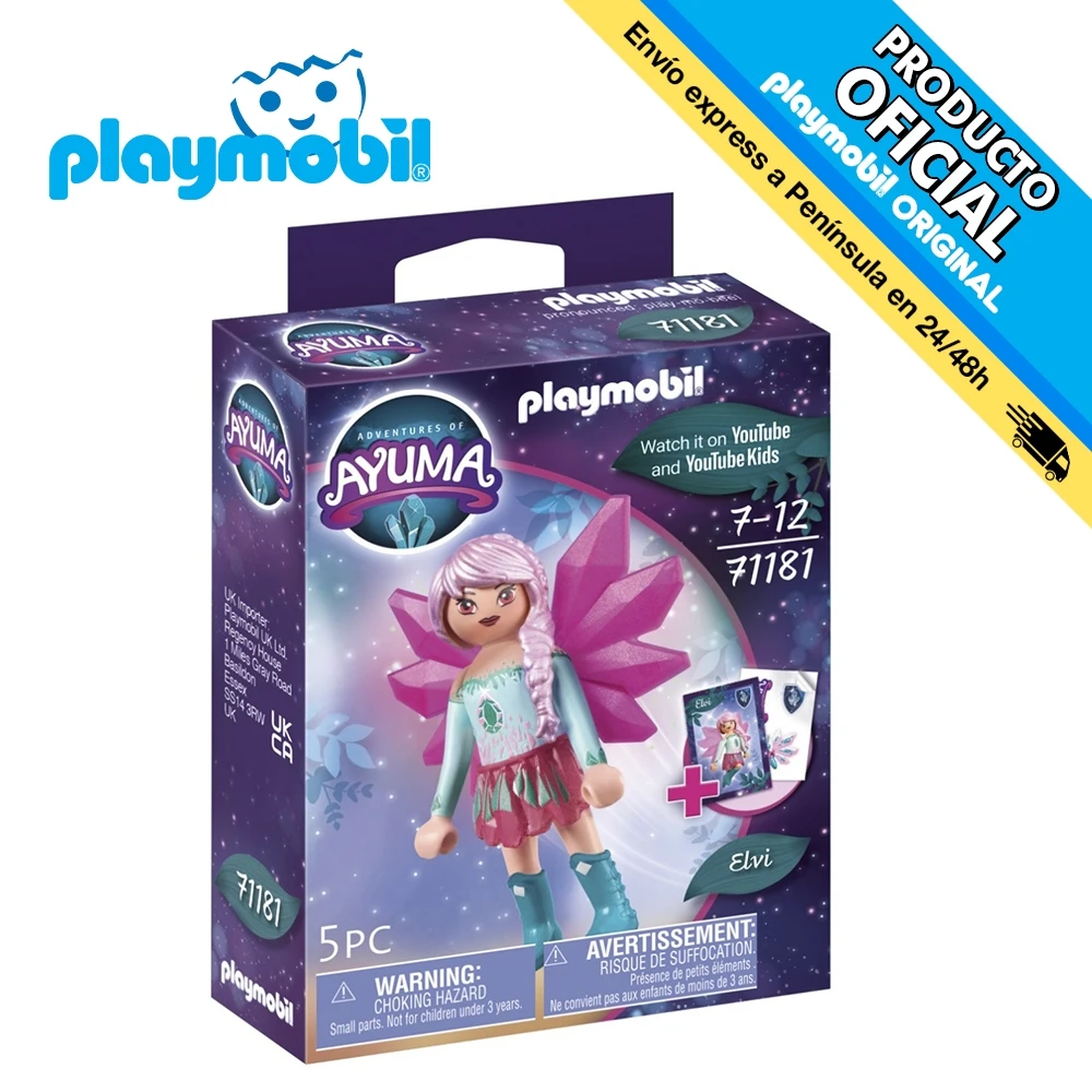 Playmobil Ayuma - Crystal Fairy Elvi, 71181, original, toys, boys, girls, gifts, collector, figures, dolls, shop, with box, new, man, woman, official license