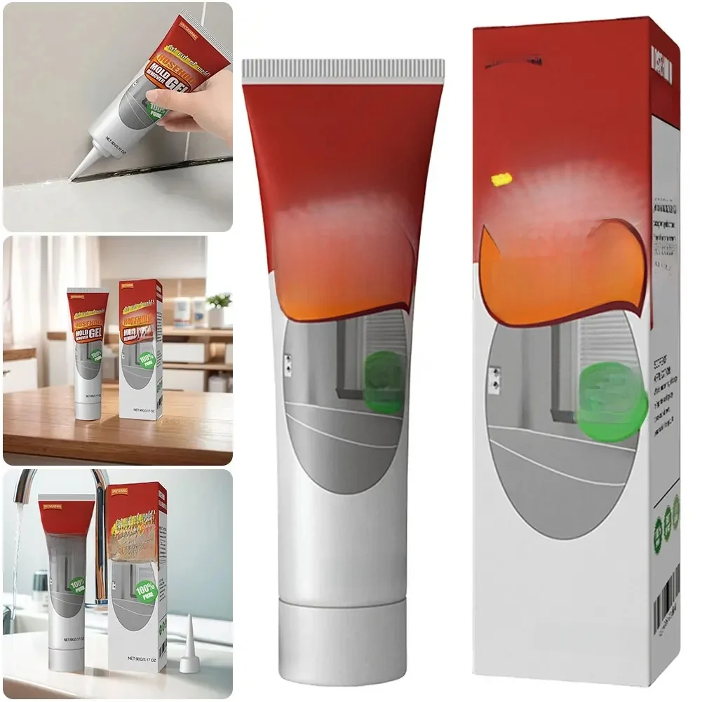 Dissolvant de moules pour la maison, gel chimique, dissolvant de moules profonds, cuillère à soupe, nettoyant amical pour douche, éviers de cuisine, carreaux, 90g