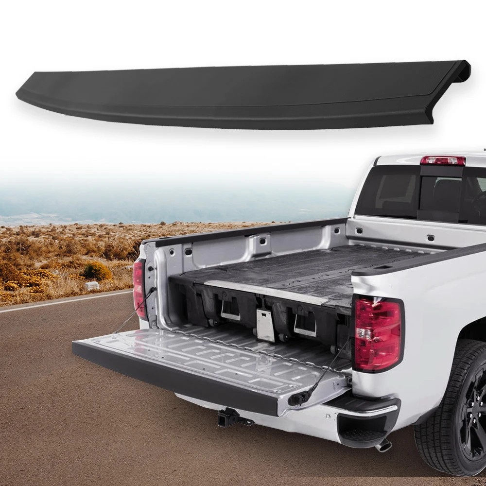 

Tailgate Cap Molding Top Protector Trim Fit for 2014-2019 Sierra Silverado Black Fit for 2014-2018 Gmc Sierra (1500)