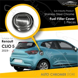 For Renault Clio 5 Fuel Filler Door Chrome Looking Accessories 1ea Part, Aftermarket Clio 5, Exterior Parts, Car Accessories