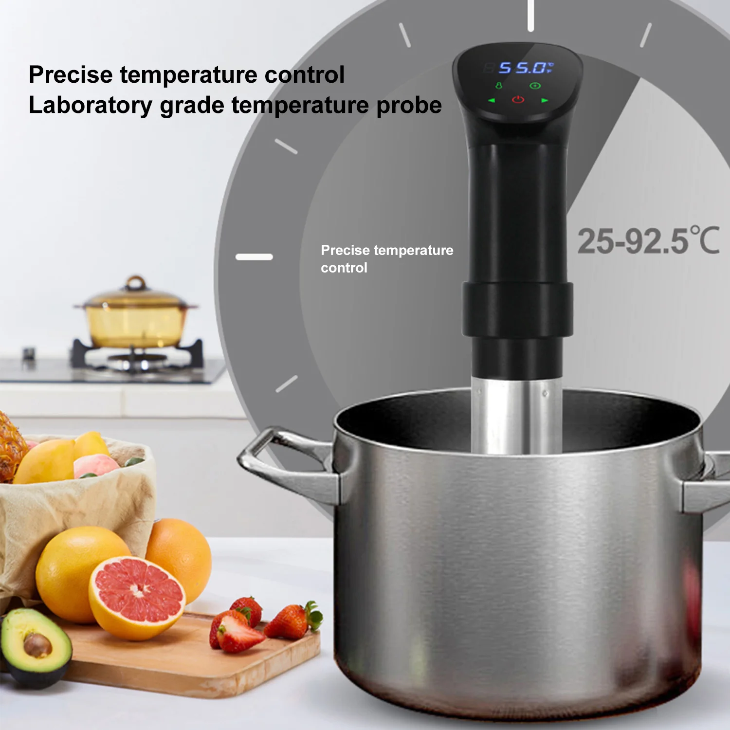 Sous Vide Cooker Vacuum Slow Cooking Stick LCD Touch Immersion Circulator Accurate Cooking Waterproof Vacuum Cooker