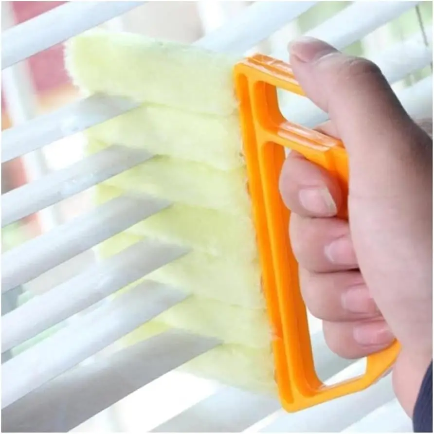 KOKSI Wet Dry Venetian Window Blind Cleaner Brush with Ergonomic Handle for Dust Cleaning Shades Dirty Blinds Home Care & Cleani