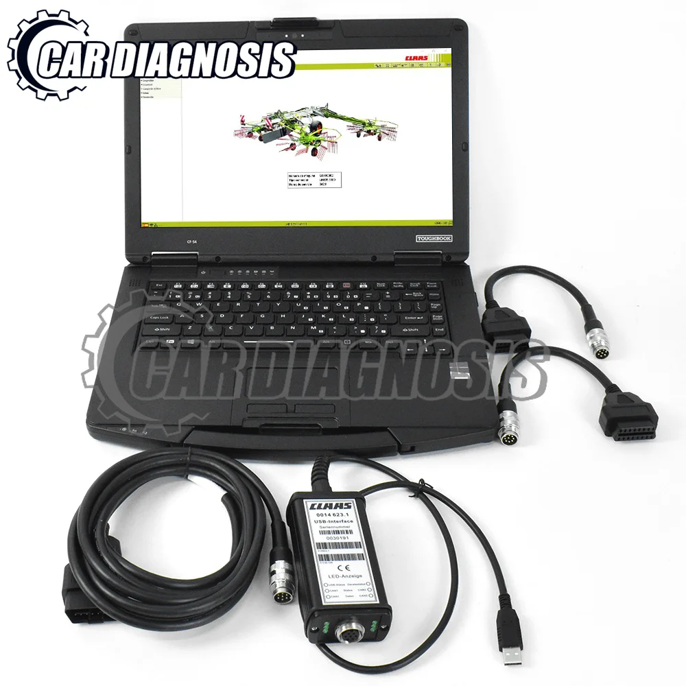 FOR CLAAS diagnostic tool interface CANBUS MetaDiag Agriculture constructiontruck excavator diagnostic tool CF54 Laptop