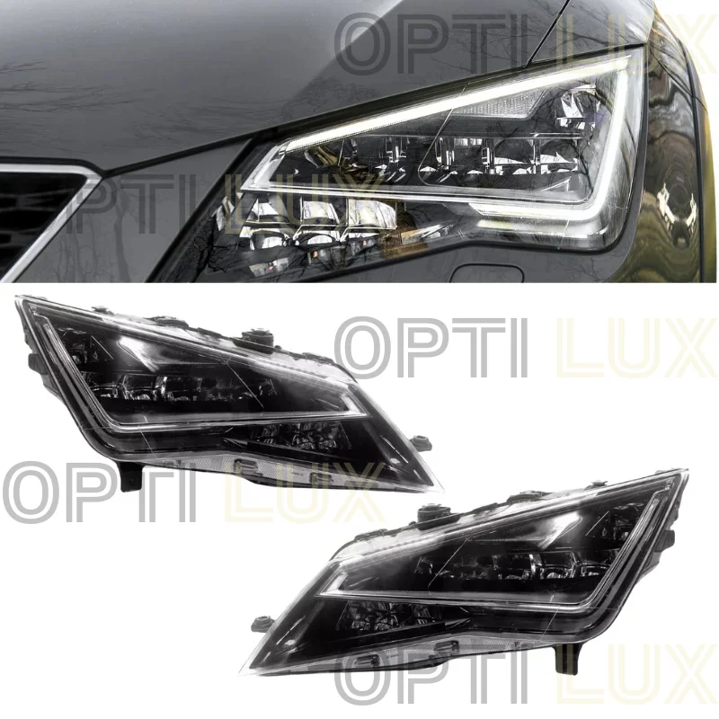 LED Headlight Kit for SEAT Leon 2013–2017 Halogen to OEM-Style LED Plug and Play Easy Install CANBUS Compatible No Errors