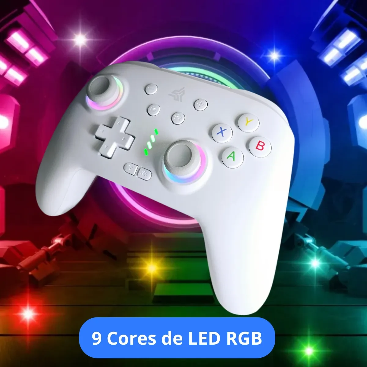 Bluetooth Wireless Gamer Control For PC Mobile Consoles Gamepad Joystick With Turbo Vibration Function and Long Lasting Battery