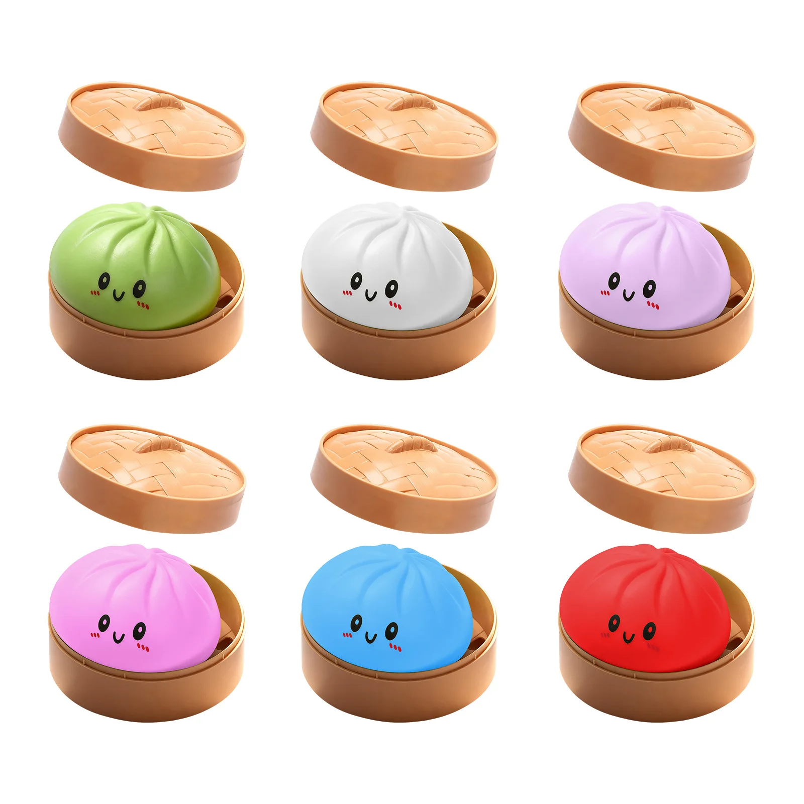 

Cute Bun Squishy Toy, Soft Food Squishy Stress Relief Toy with Fast Rebound