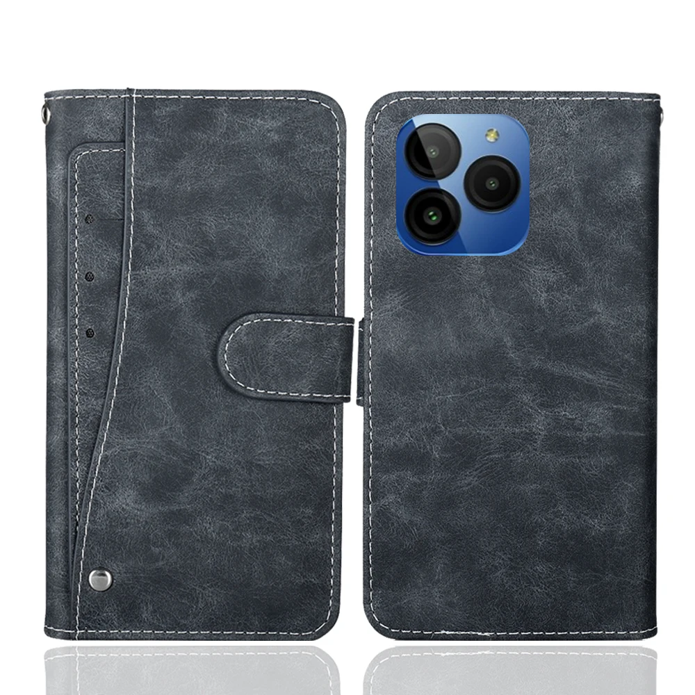 Leather Wallet Blu …