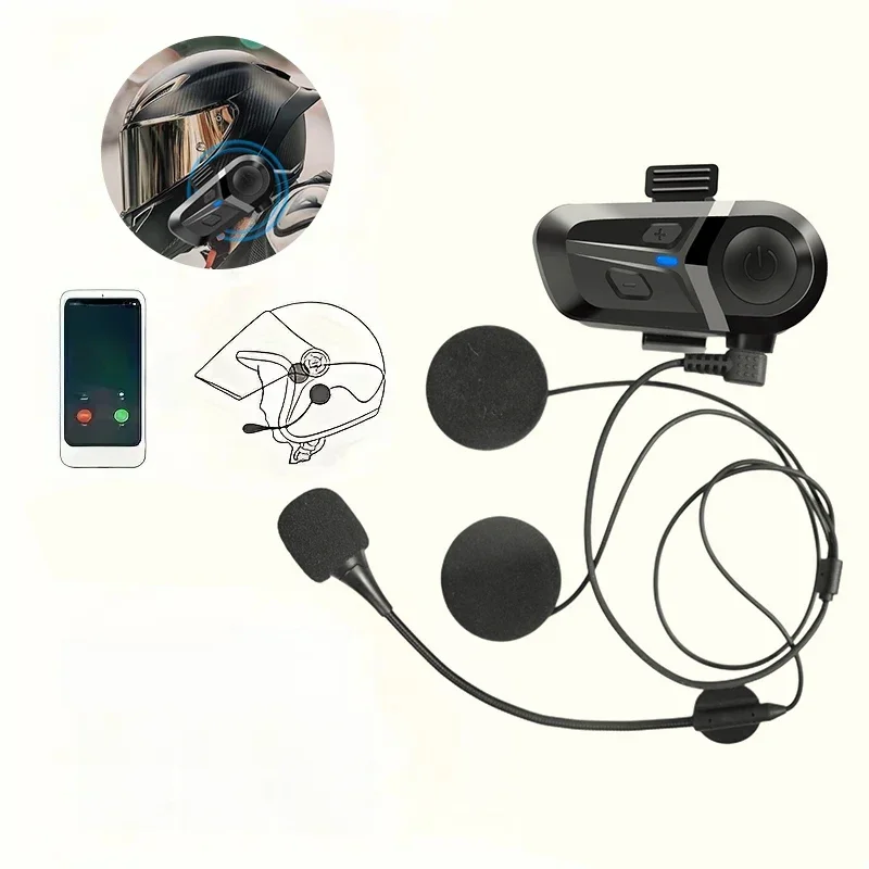 AliExpress NONE Motorcycle Earphones Helmet Headset Bluetooth 5.3 Headphones Wireless Motor Headset Bike Earphone Handsfree Stereo Earbud