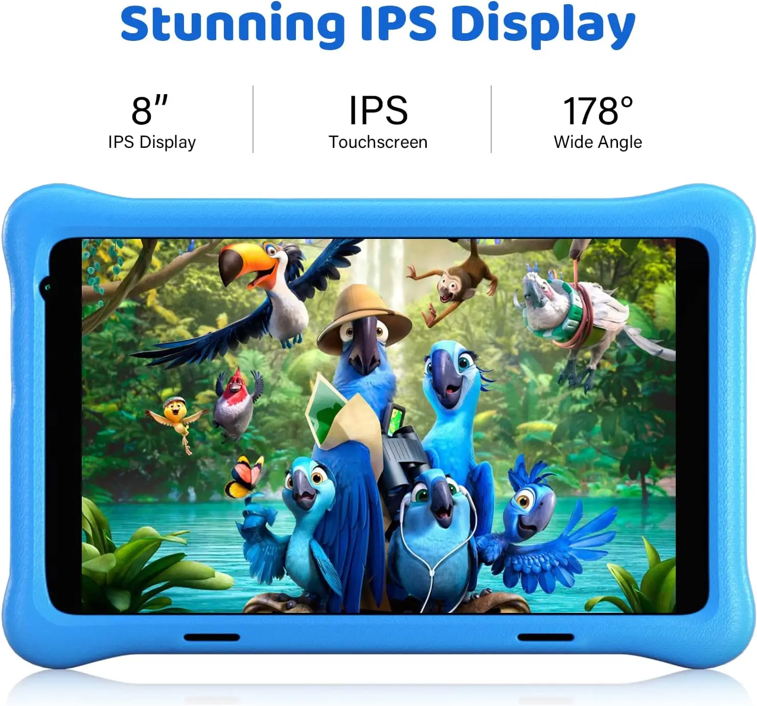 TK801 Tablet Protezione per gli occhi quad-core da 8 pollici per bambini 2 GB RAM 32 GB 1 TB Espandibile WiFi Bluetooth