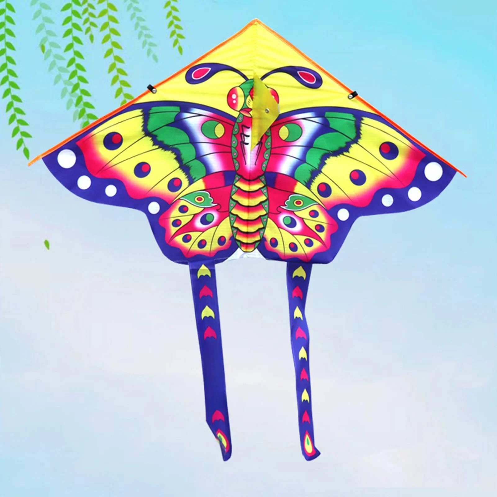 Gros cerfs-volants papillon grand Delta facile à voler grand cerf-volant simple ligne avec queues cerf-volant pour enfants pour les jeux de plein air en famille