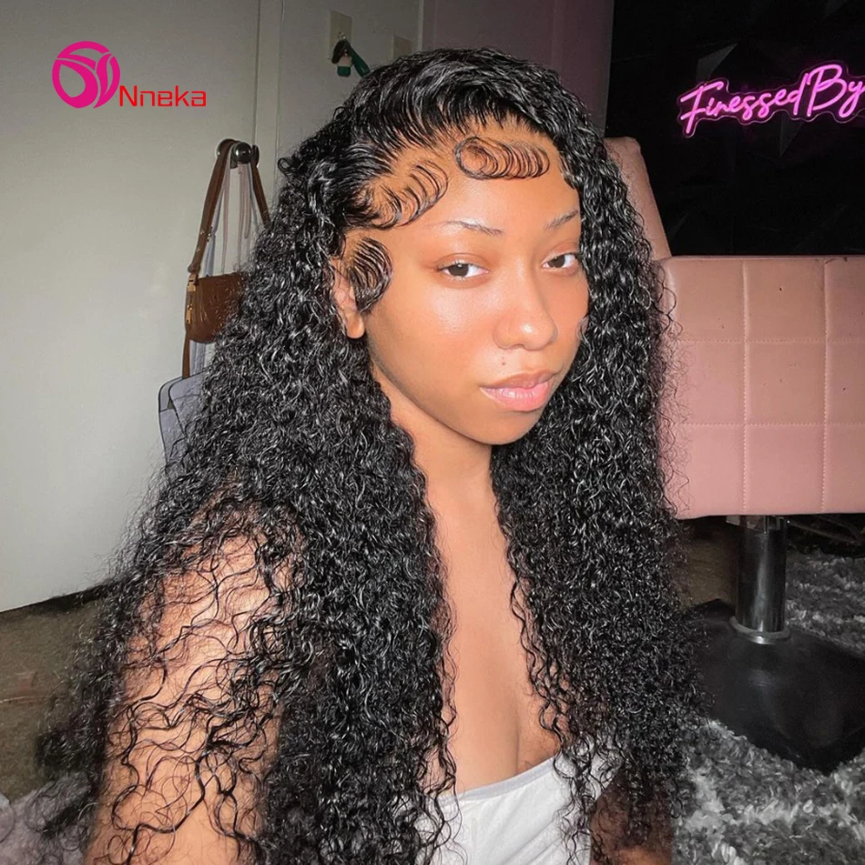 13x6 Hd Lace Frontal Wig Loose Deep Wave Wigs 38 inches Brazilian Curly Human Hair 13x4 Deep Water Wave Lace Front Wig