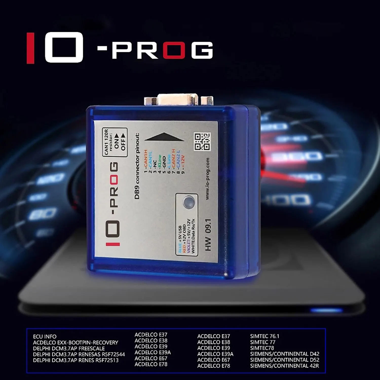 IO Prog Ioprog Full Version Add New License IO Terminal Programmer ECU for Opel/GM Reading Writing DB9 Connector Pinout