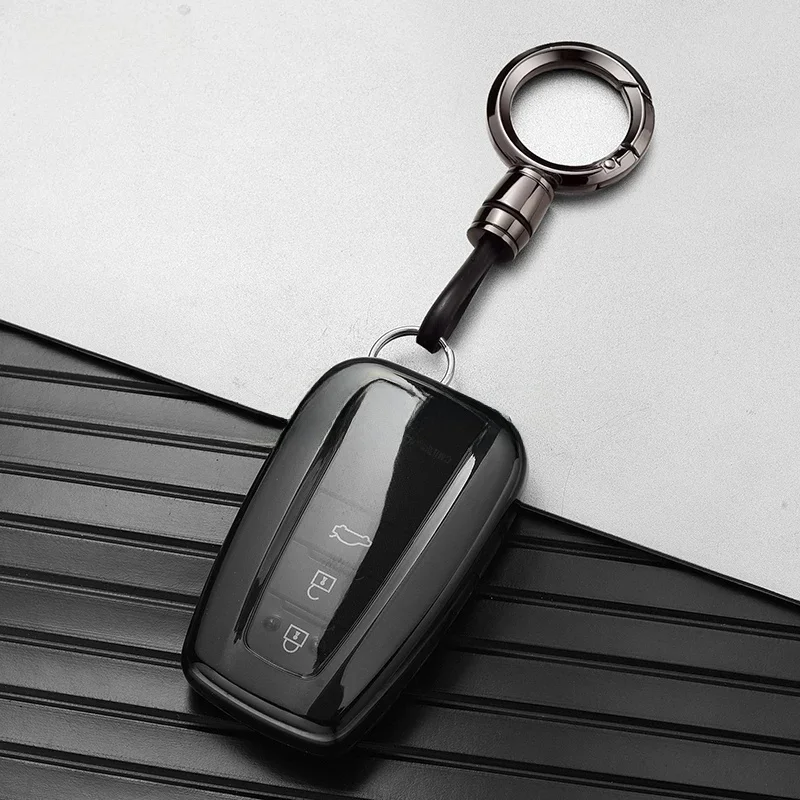 Pokrowiec na kluczyk samochodowy TPU do Toyoty CHR Camry Corolla RAV4 Highlander C-HR Prius Land Cruiser Prado Akcesoria do breloków do kluczy — zdjęcie 2