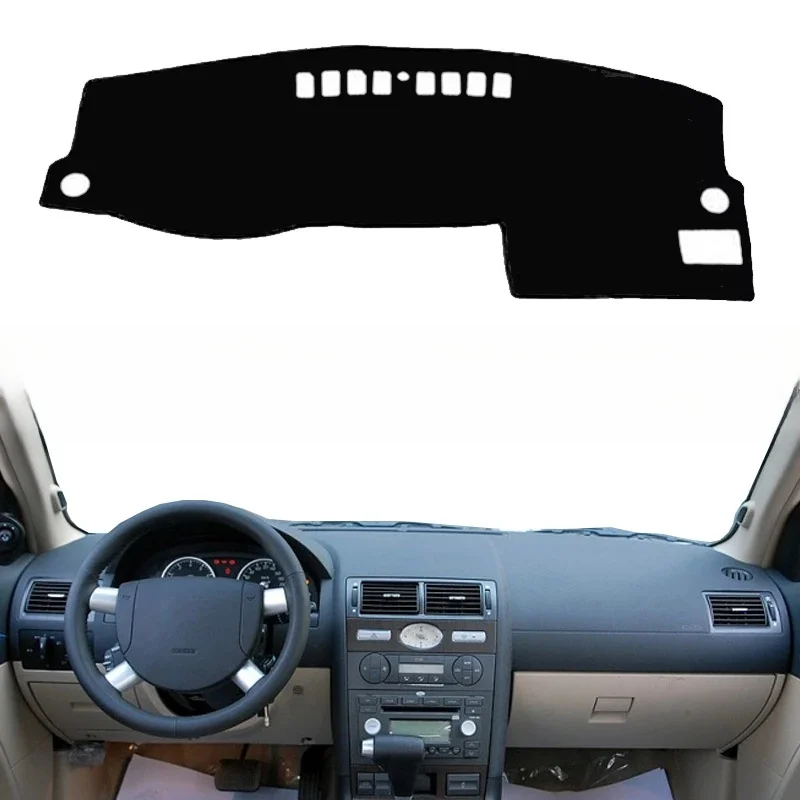 Samochód pokrywa deski rozdzielczej mata na deskę rozdzielczą dywan Cape dla Ford Mondeo MK3 2000 2001 2002 2003 2004 2005 2006 LHD RHD Auto osłona przeciwsłoneczna 2 warstwy — zdjęcie 2