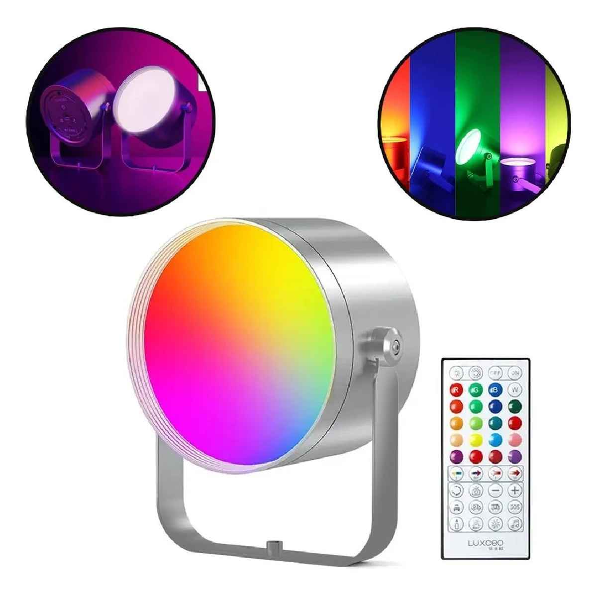 Reflector Spotlight Light Led Rgb Professional Photo Luxceo Mood2