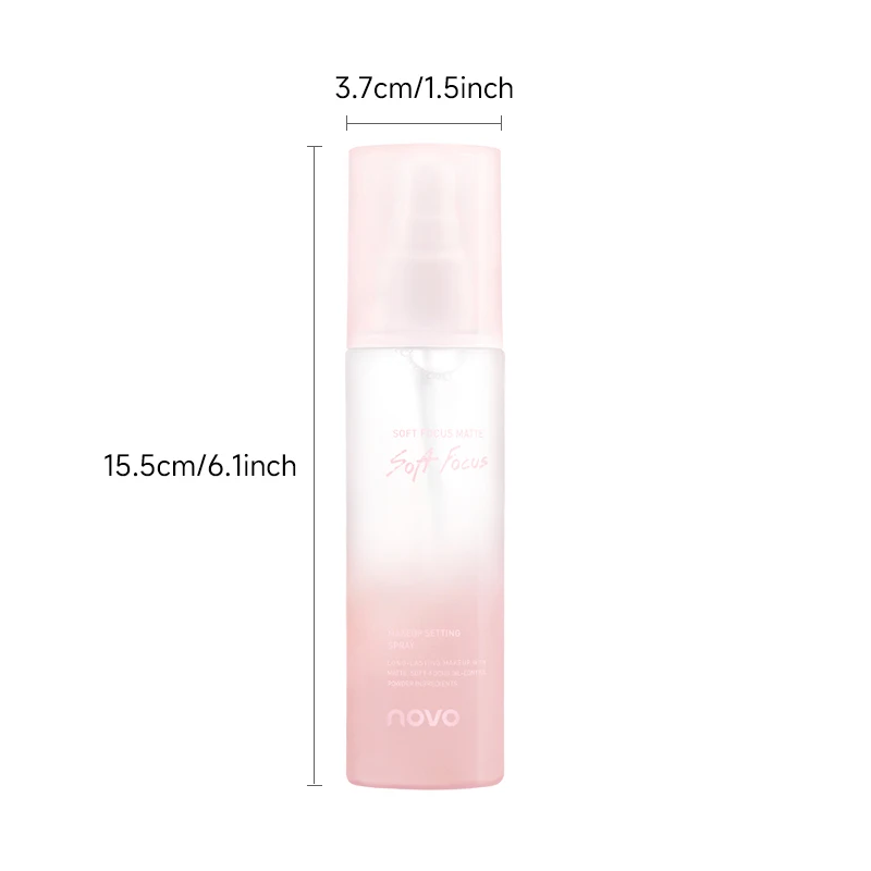 بخاخ إعداد المكياج طويل الأمد مع حمض الهيالورونيك، التحكم في الزيت المرطب، مقاوم للتلطخ والنقل، سريع الجفاف #6