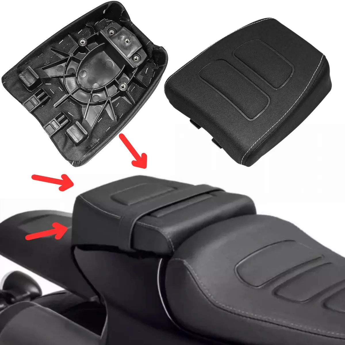 Motorcycle Rear Passenger Pillion Seat Tail Pillion Pad For Sportster S 1250 S RH1250S RH1250S 2021-2022