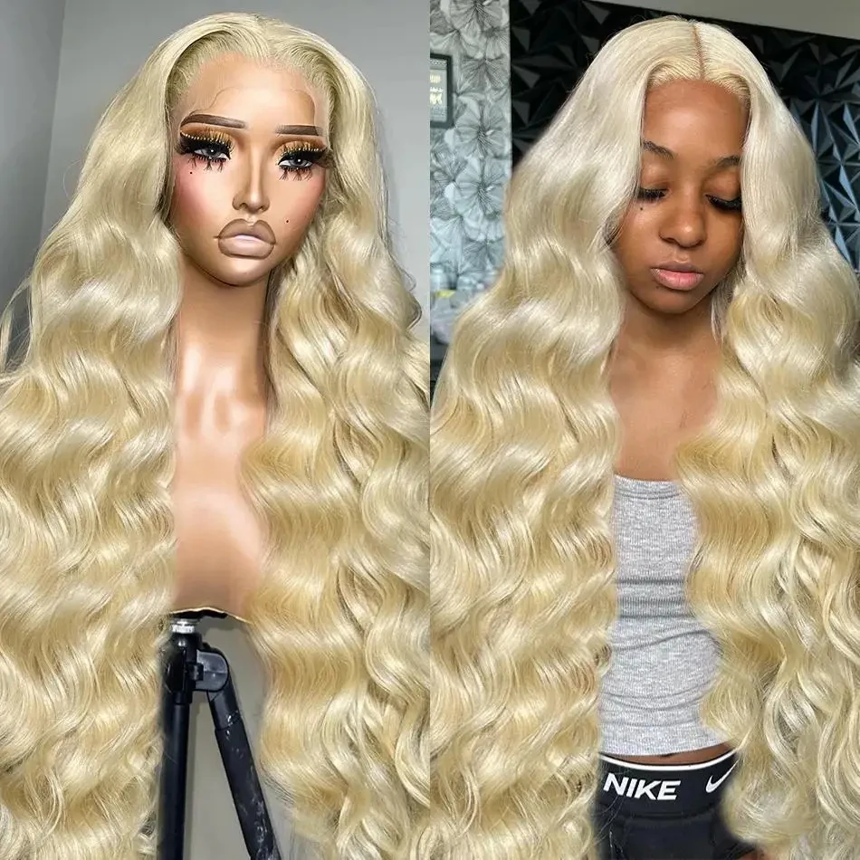 30 40 Inch Blonde 613 HD Body Wave Transparent 13x4 Lace Front Wigs Brazilian 13x6 Lace Frontal Wigs Colored Human Hair 250%