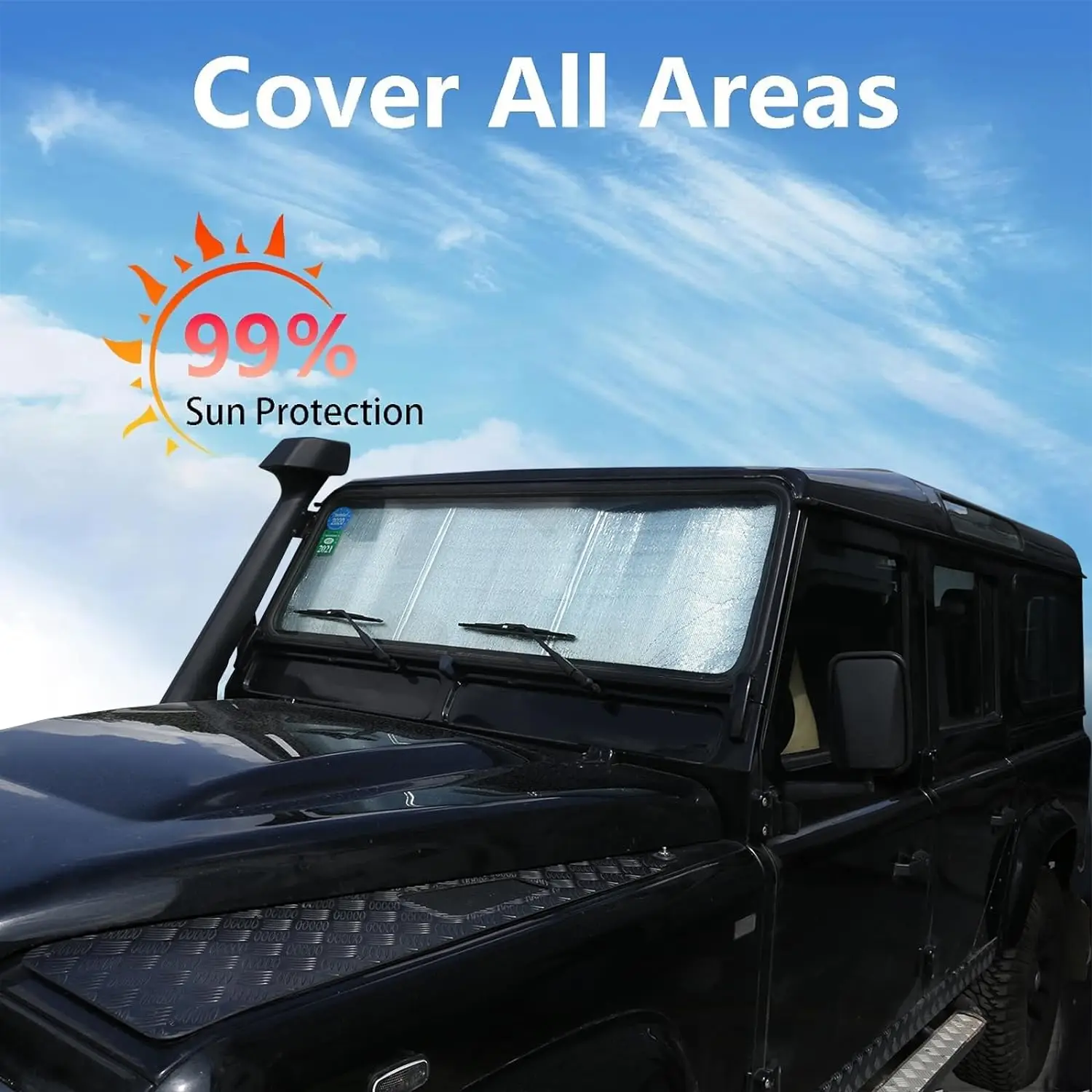 

Car Front Windshield Sunshade,For Land Rover Defender 90 110 130 130 2009-2023,Thermal Curtain Shading Sunscreen Car Accessories