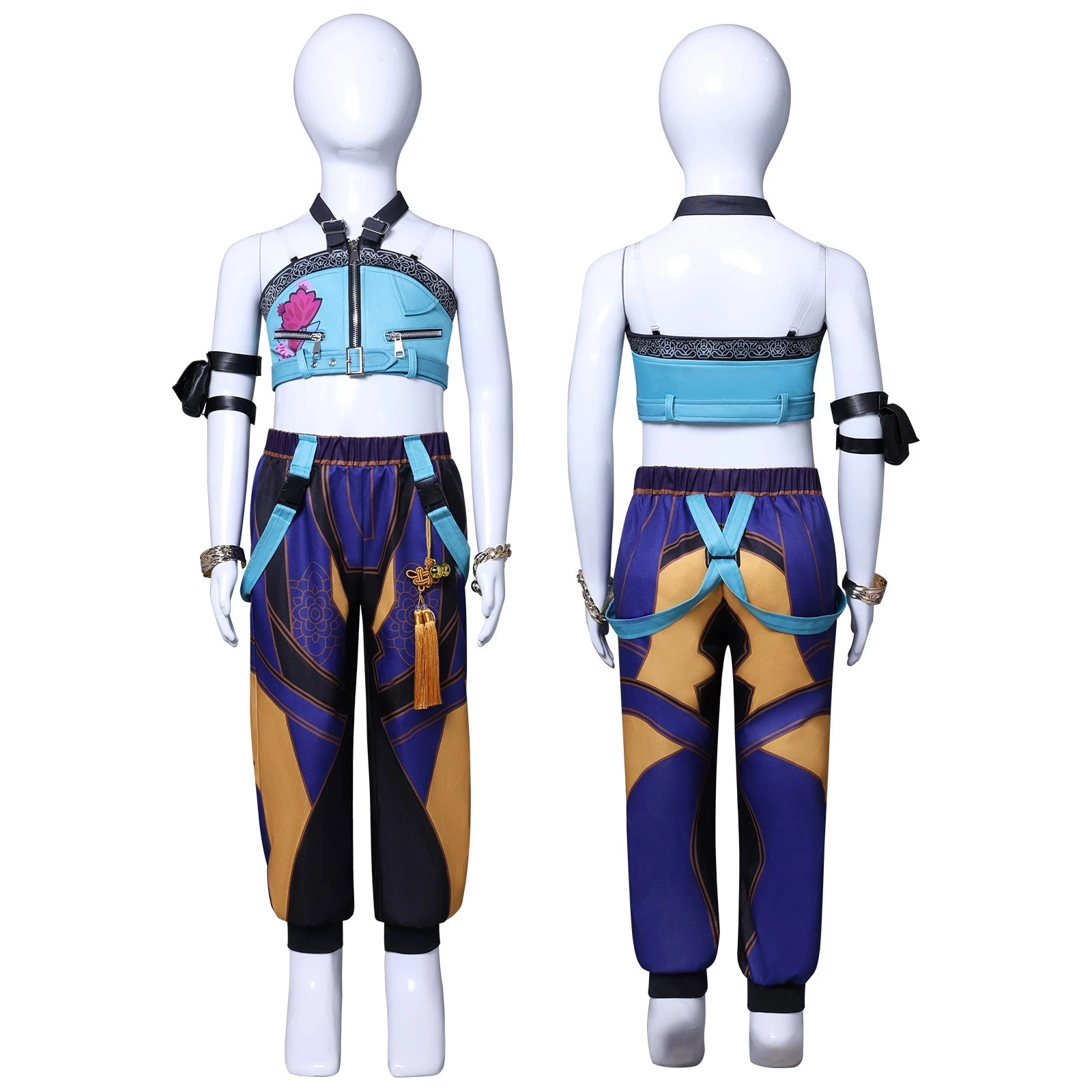 Kpop شيطان الصيادين رومي زوي ميرا تأثيري هنتركس زي فتاة الملابس مجموعة المعبود لعب الأدوار هالوين كرنفال حفلة سترة البدلة