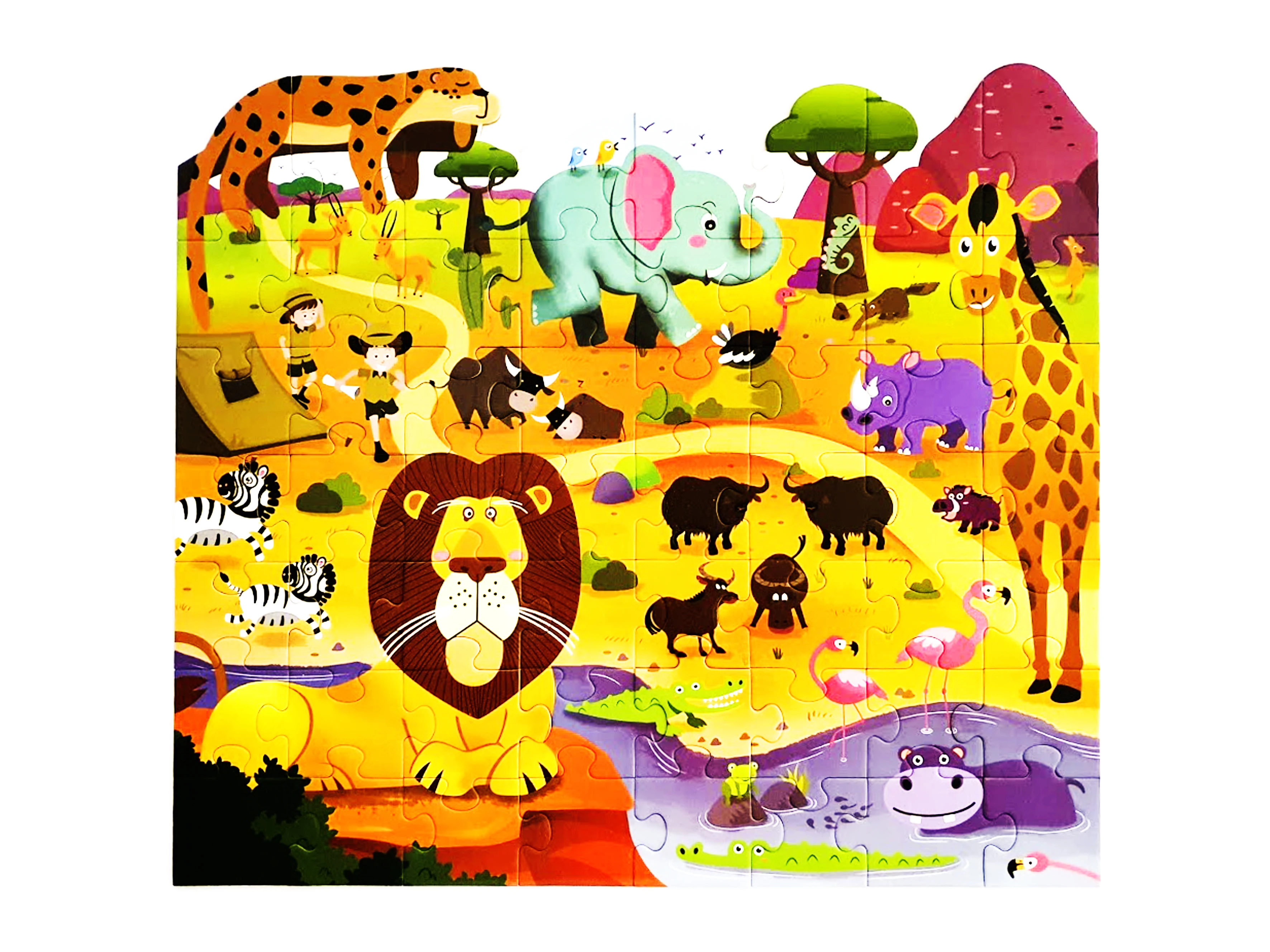 Toys for Kids puzzle coloring and riding: Home African Safari animals