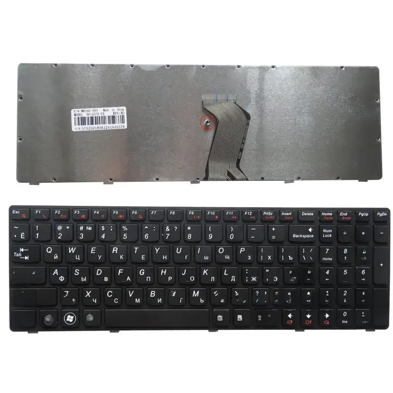 US/RU/SP/GR/FR Nowa klawiatura do laptopa LENOVO G570 Z560 Z560A Z560G Z565 G575GX Z560GL G570A G770 G780 — zdjęcie 2