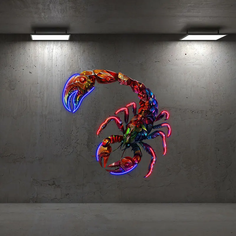 Scorpio Neon sign - Mysterious LED Zodiac Light Decor for Home, Best Gift for Scorpio Enthusiasts, Intense & Passionate Wall Art