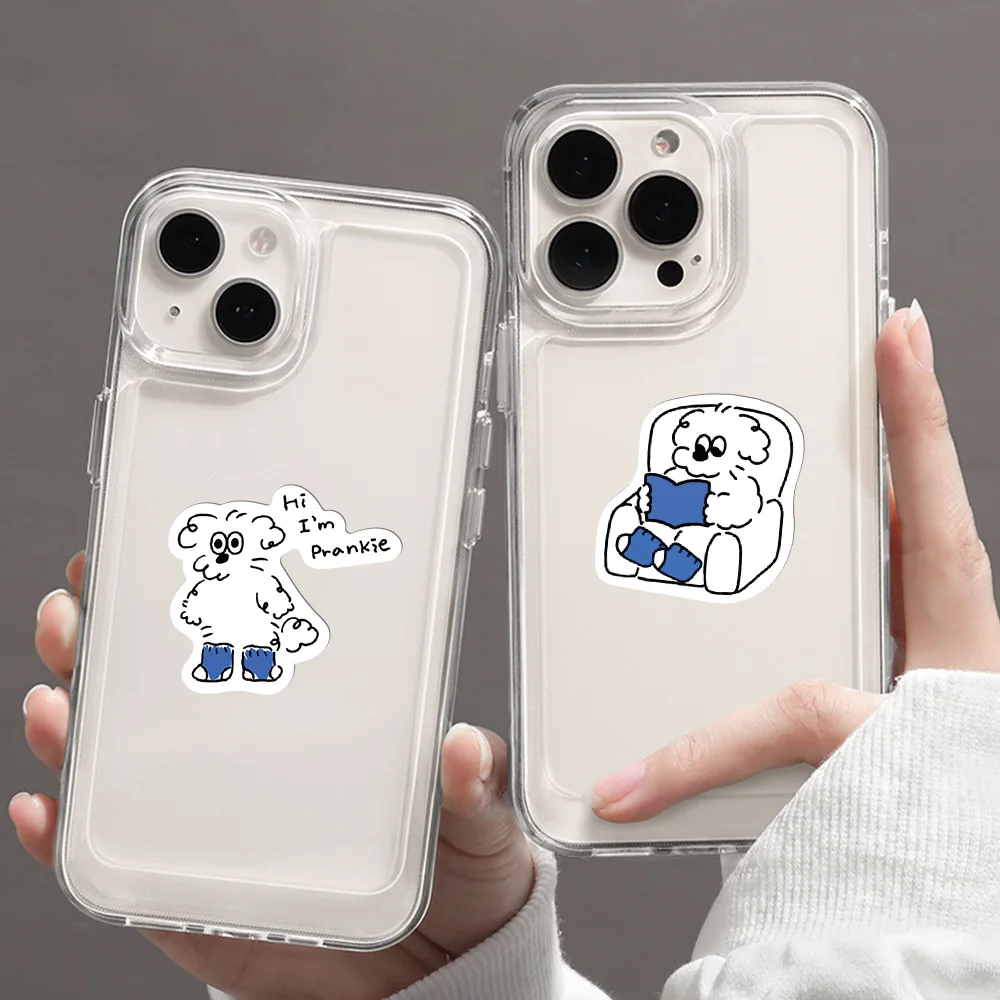 10/30/65PCS Cartoon Funny Dog Stickers Simple Graffiti decalcomanie fai da te Laptop Noteobook telefono Wall valigia Sticker per bambini giocattolo