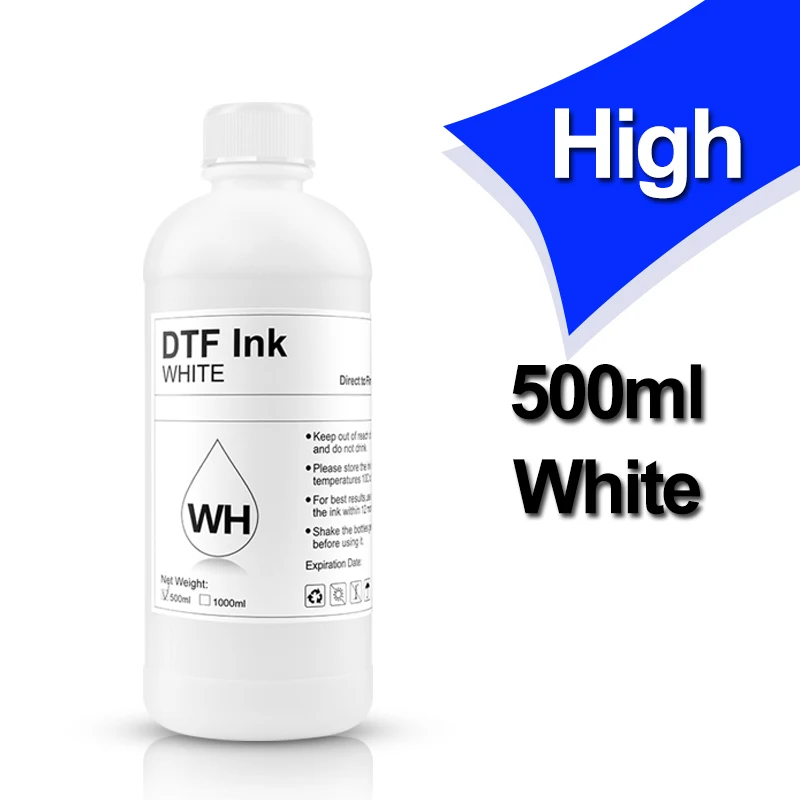 500ml White DTF Ink Eco DTF Ink For Epson L1800 L800 L805 I3200