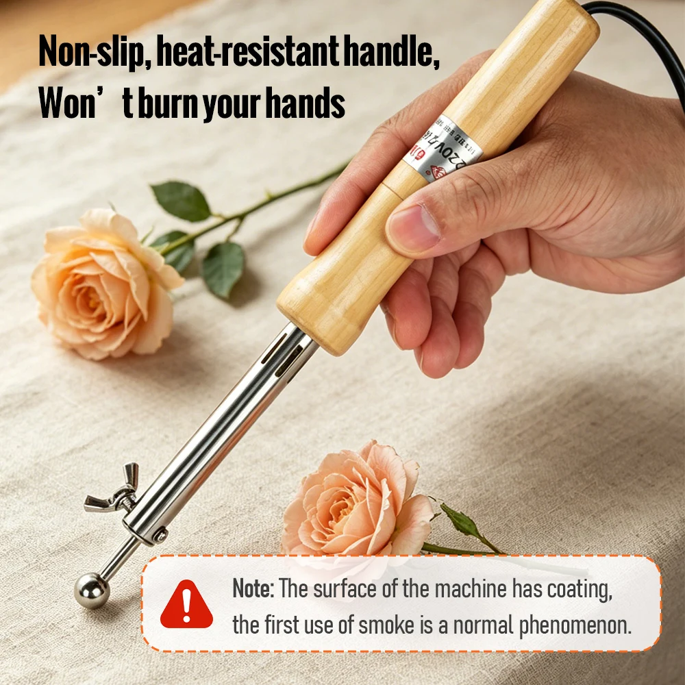Fabric Flowers Ironing Machine Set 18/13/11/8 Heads Soldering Iron 220V 110V Artificial Flower Making Tool Ironing Tool