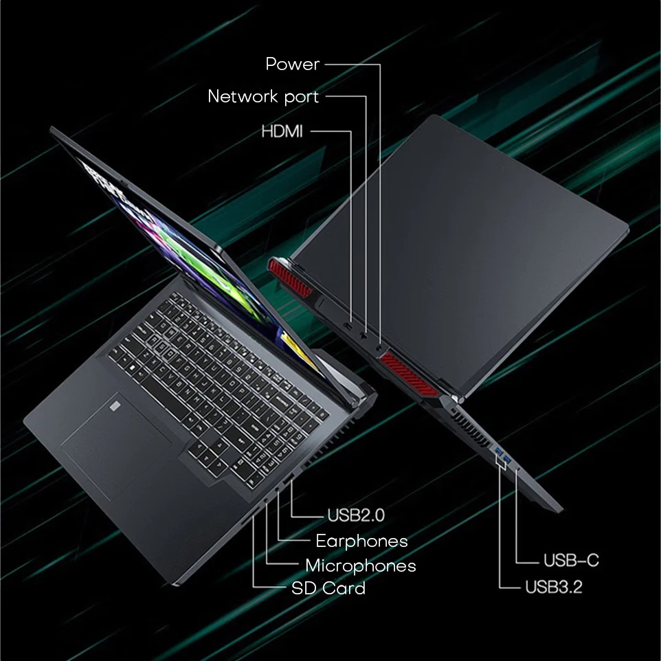 2025 شيمان 16 "كمبيوتر محمول للألعاب إنتل كور i7-6700HQ GTX 1060 IPS 1920*1200 ألعاب الكمبيوتر المحمول 16 جيجابايت DDR4 1 تيرابايت SSD ويندوز 11 كمبيوتر محمول
