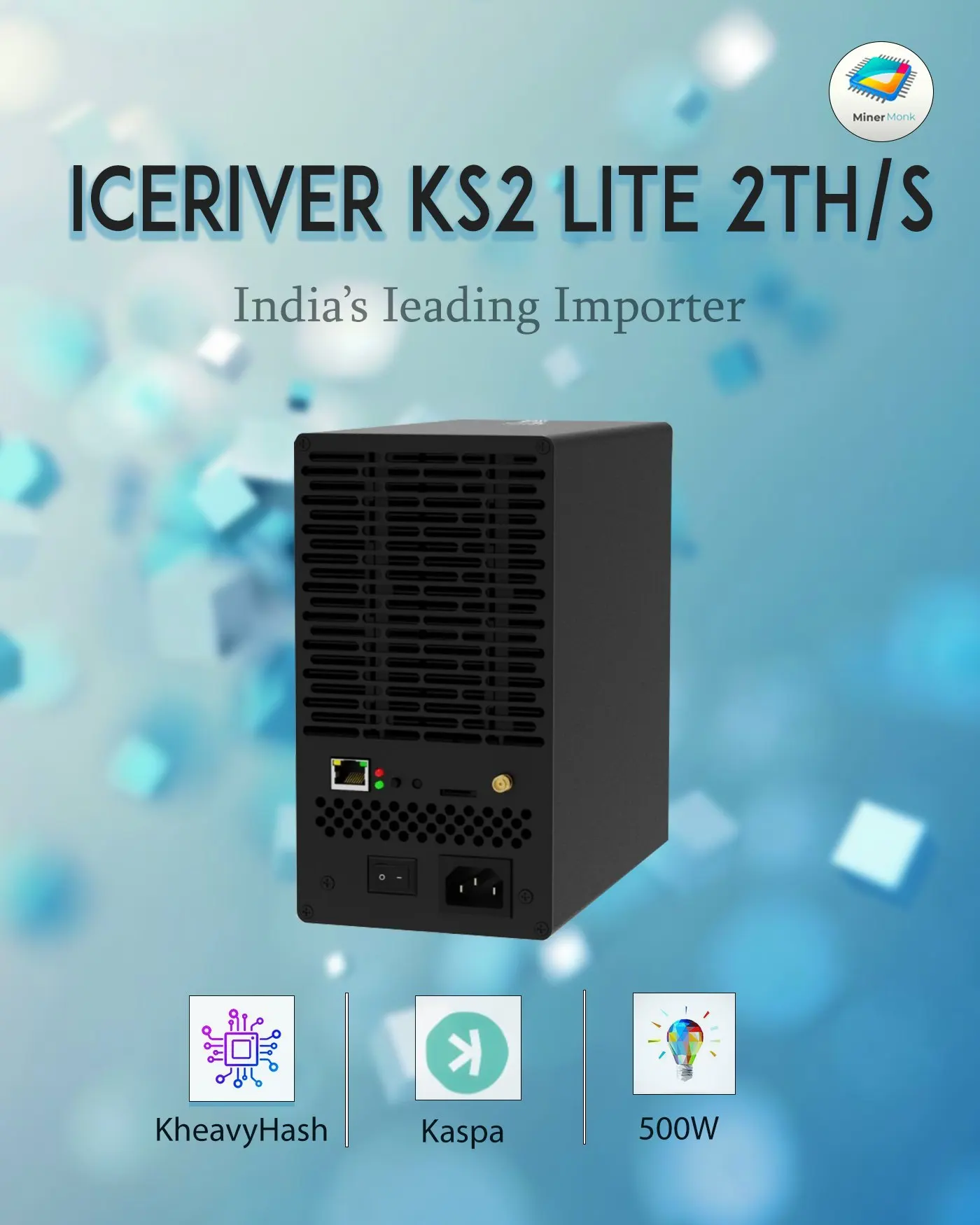 КУПИТЬ 5, ПОЛУЧИТЕ 3 БЕСПЛАТНО Iceriver KS2 Lite Kaspa Miner (2 тыс./с)