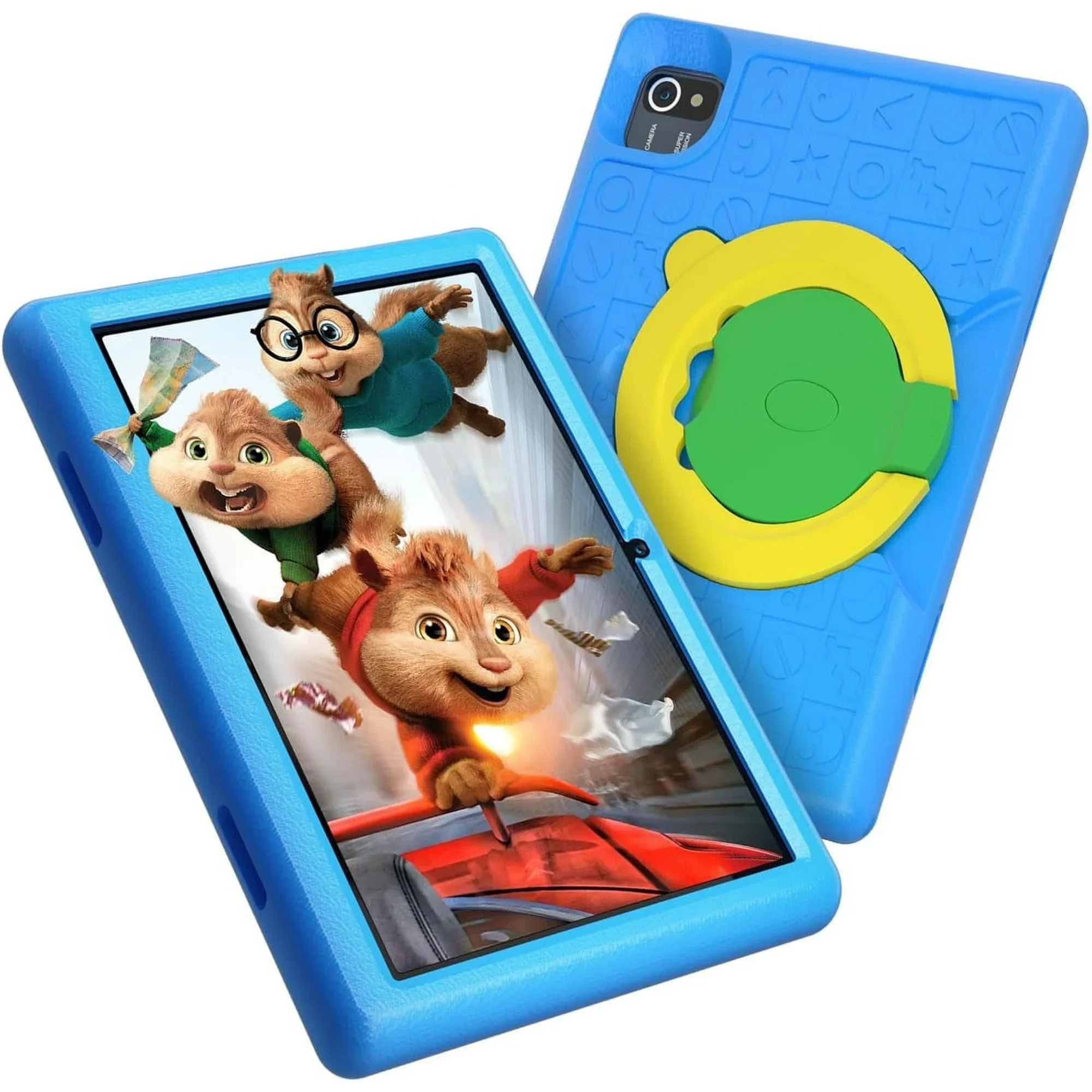 BESTSKI Tablet per bambini da 10 pollici con 6GB di RAM + 64GB di ROM + 128GB di espansione SD, 5000mAh, doppia fotocamera, con controllo genitore e educazione per bambini-Bl