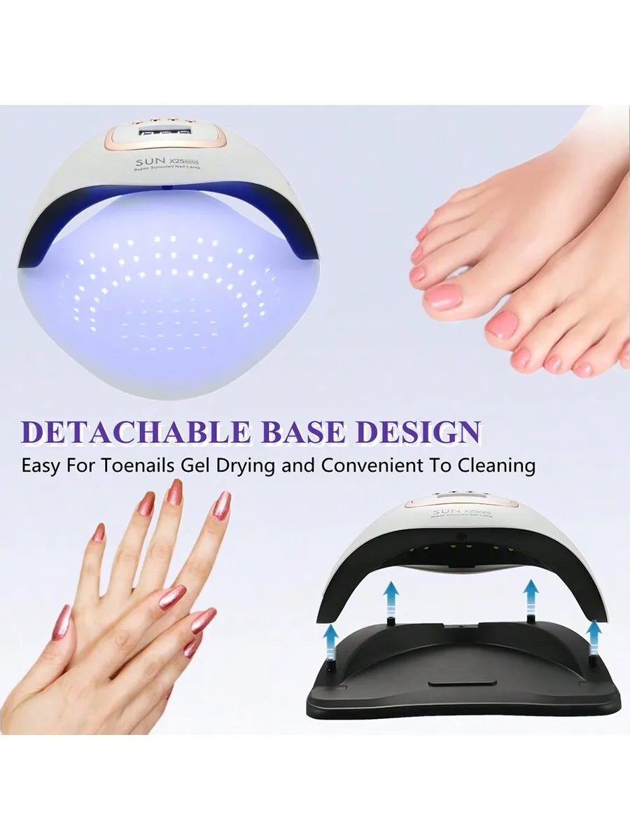 المهنية الأشعة فوق البنفسجية LED مسمار مصباح للأظافر هلام البولندية علاج سريع مجفف تجفيف مصابيح الضوء مع 81 المصابيح 4 إعداد الموقت