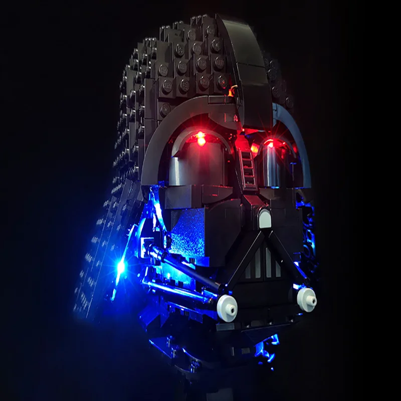 Zestaw oświetlenia LED LYBMTWF do 75304, kompatybilny z modelem klocków do budowy hełmu Dartha Vadera, nie obejmuje zestawu klocków