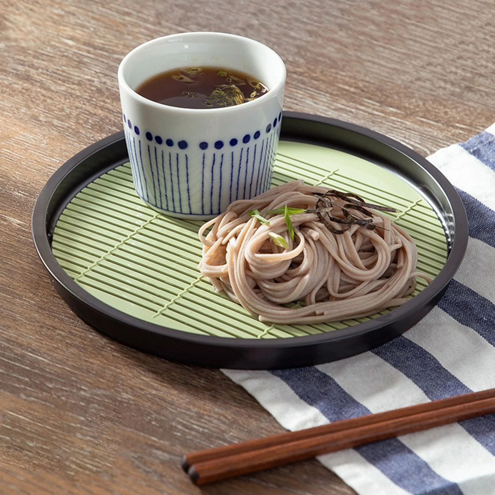 Bandeja de fideos Soba japonesa, plato de comida, plato de fideos fríos, bandeja para servir Sushi para restaurante, vajilla de cocina para el hogar