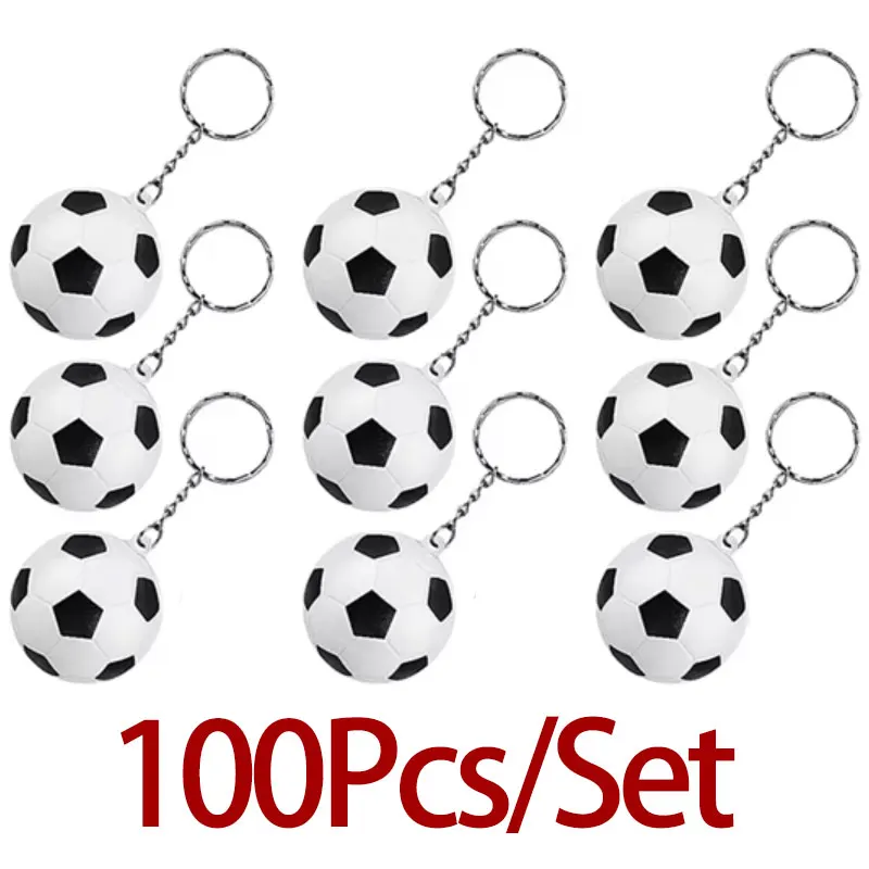 

Wholesale 100Pcs White Soccer Keychains,Mini Soccer Stress Ball Keychains,Sports Ball Keychains,School Carnival Reward for Kids
