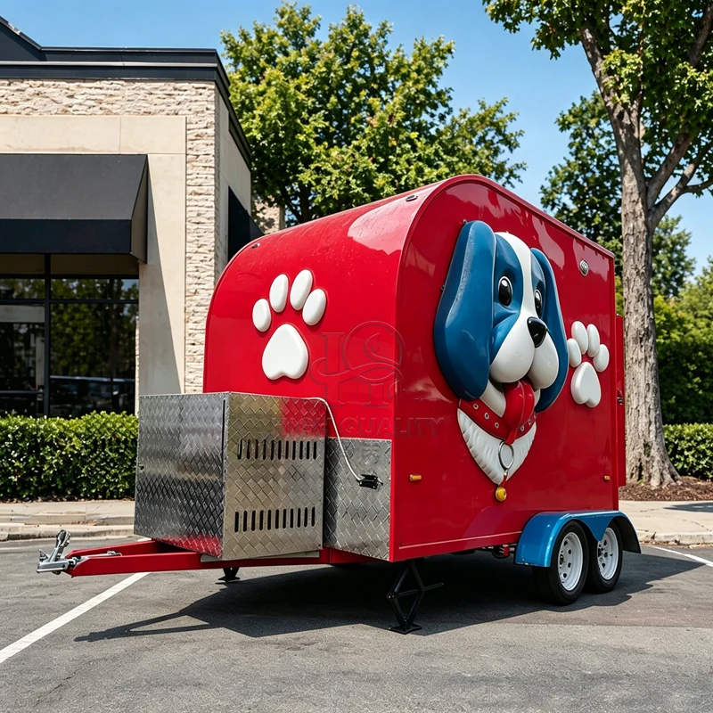

Factory Price Dog Grooming Trailer Mobile Pet Salon Van Self Service Dog Washing Station Truck Pet Spa for Sale USA