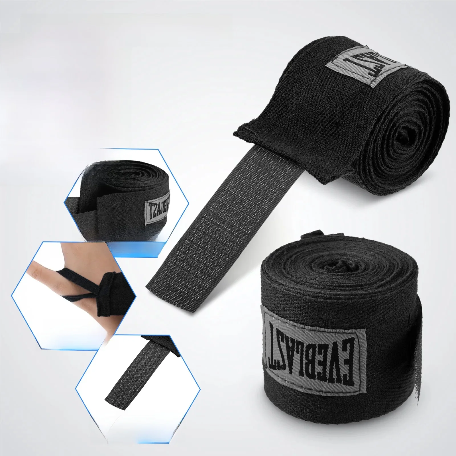 Baumwoll-Boxbandagen, weiche und elastische Handbandagen für Sanda, Muay Thai, Karate – schützt Fäuste, Handgelenke und verbessert die Fitness