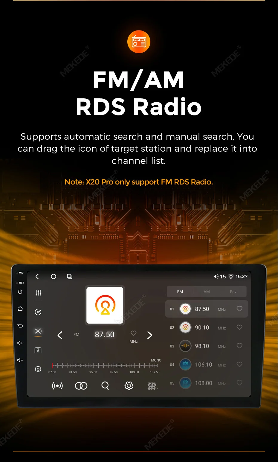 MEKEDE X20 X30 9/10 Zoll Universal Autoradio UIS7865 Kabelloses Carplay Android AUTO Navigation GPS Multimedia-Videoplayer – Detail 18