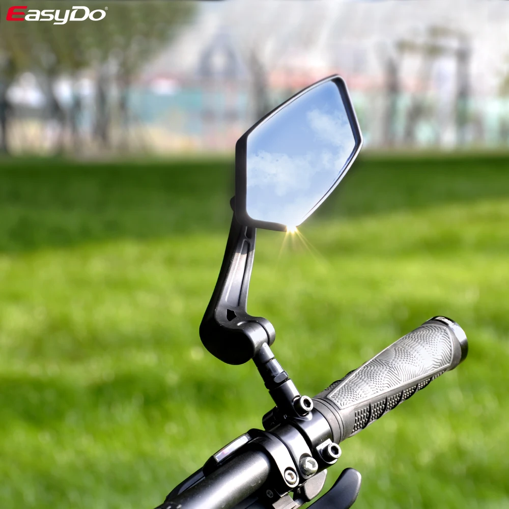 Etook Bicycle Rear View Mirror Bike Cycling Wide Range Back Sight Reflector Adjustable Left Right Mirrors