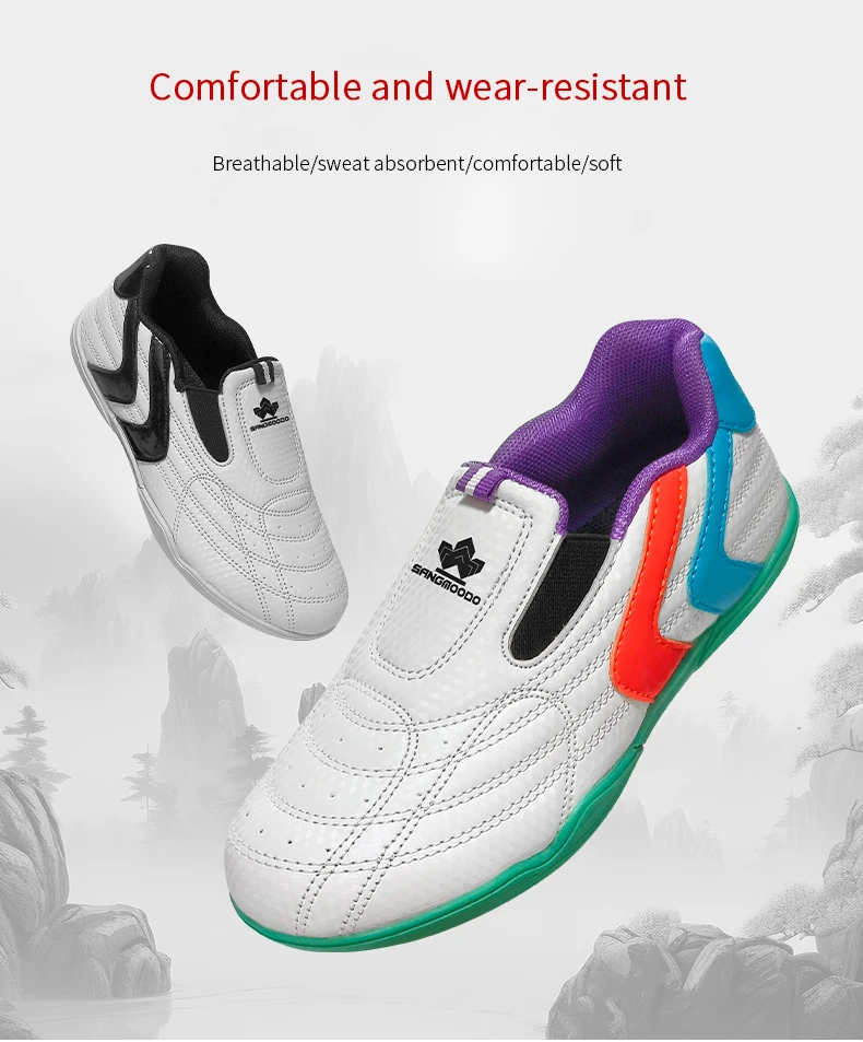 Kampfsportschuhe für Damen und Herren, Karate, Kung Fu, Taekwondo Trainingsschuhe, rutschfeste Gummisohle, Fitness-Workout-Sportschuhe – Detail 2