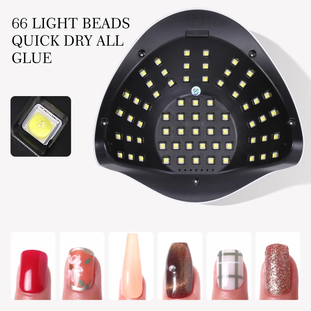 Halaiman 280/220w lâmpada de secagem do prego conduziu a lâmpada para suprimentos de unhas para profissionais cabine uv led gel do prego acessórios para manicure