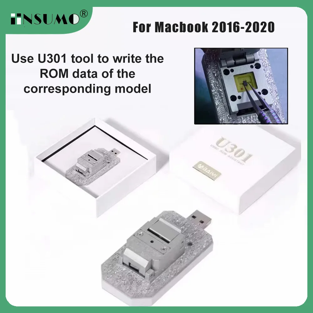 U301 USBC Rom Assistant for Macbook Read and Write USB C Rom Chip Data Contains ROM Data Damage Motherboard Repair Tool