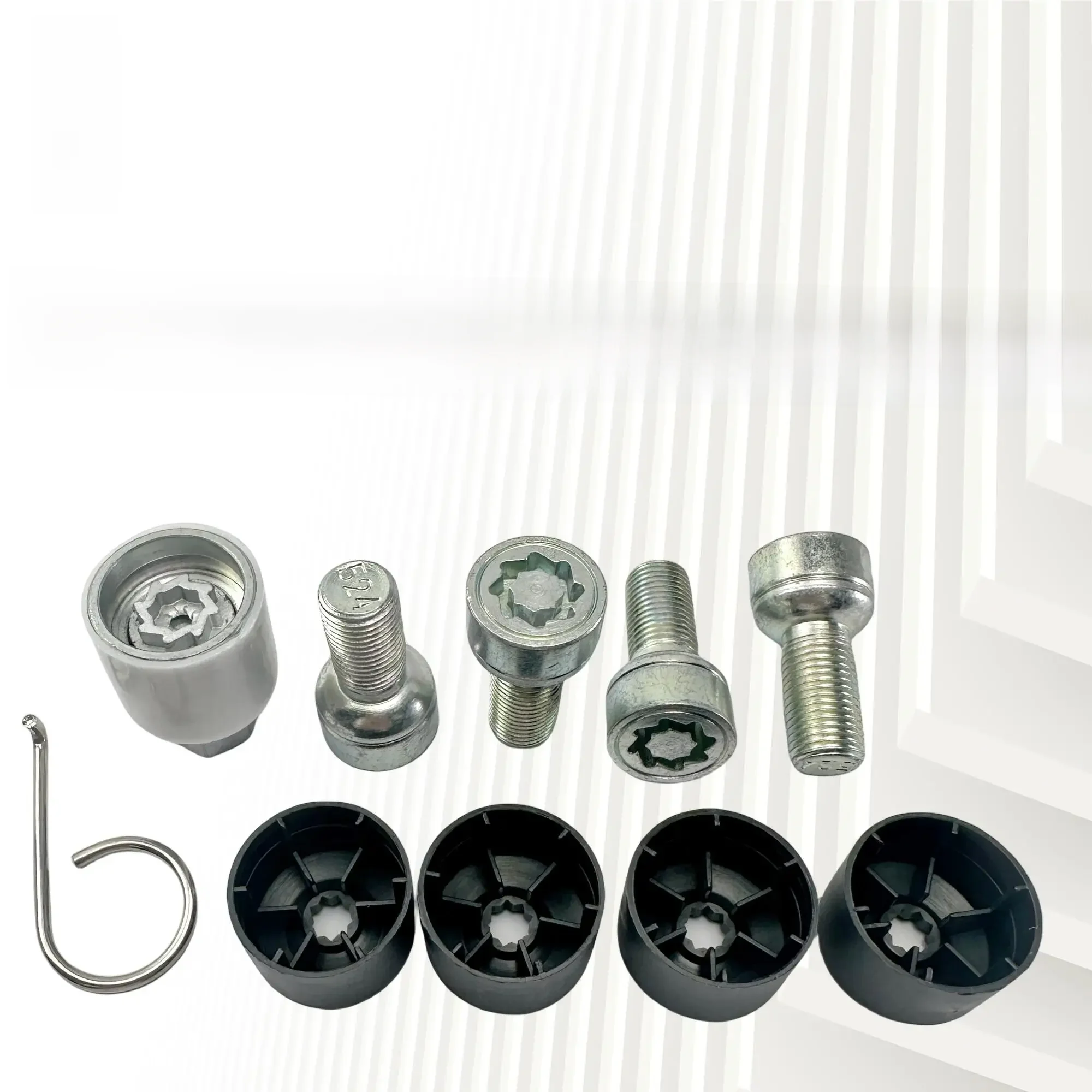 521-530 5Q 0698137 Outil de retrait antivol de vis de pneu, boulon boss pour Volkswagen CC Eos Golf Scirocco Passat Beetle Touran Tiguan