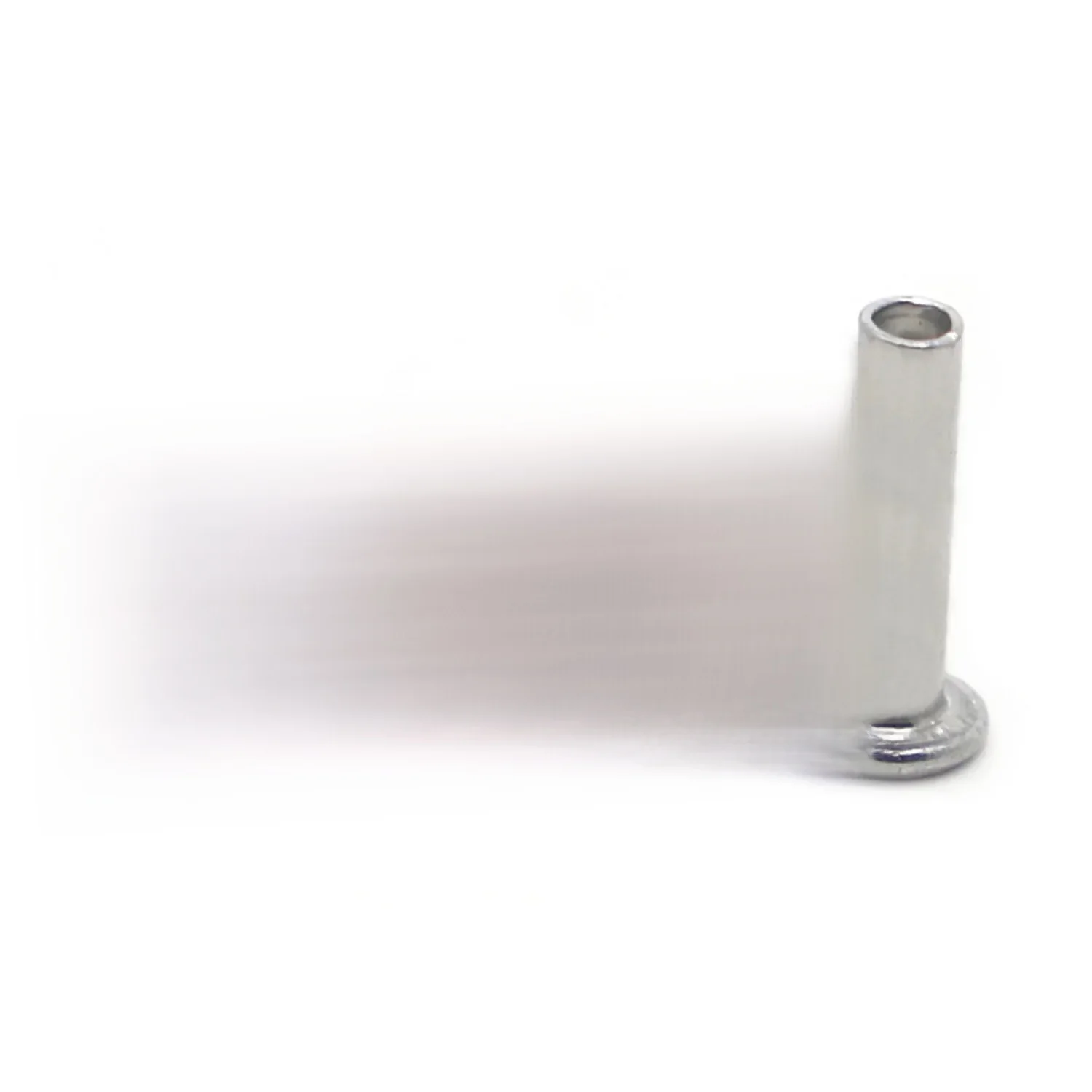 Tête de treillis plate en aluminium M2 M2.5 M3 M4 M5 M6, boulon Semi-creux, tige à douille, Rivet Semi-tubuler GB875, 10 à 50 pièces