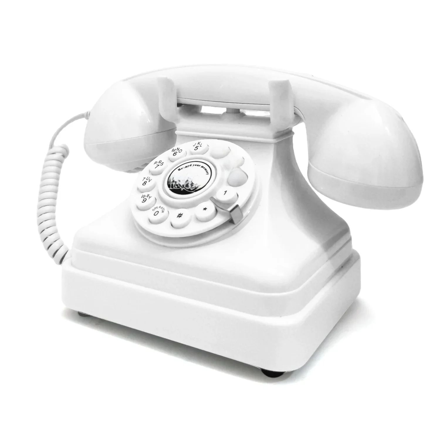 audiolibro Message Audio de mariage livre d'or téléphone rétro Style rotatif Antique téléphone Message enregistrement téléphone Message enregistreur vocal pour mariage 3